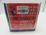 Missouri Bullet Co. - 45 Cal (.452) LEAD 255gr SWC ELMER K 400/Box