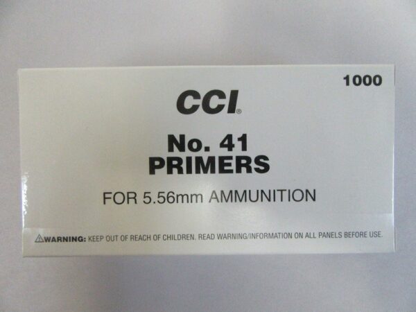 CCI - #41 NATO SPEC SMALL RIFLE PRIMERS 1000/box