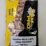 CamPro - 40cal/10mm (.401) 165gr Trunc Cone FP BULLET 100/Bag