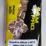 CamPro - 40cal/10mm (.401) 180gr Trunc Cone FP BULLET 100/Bag