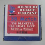 Missouri Bullet Co - 38/357 (.358) 158gr LEAD Bullet SWC Match 500/Box