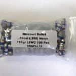 Missouri Bullet Co - 38/357 (.358) 158gr LEAD BULLET SWC Match 100/Bag