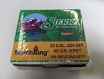 Sierra - 22(.224) 69gr HPBT BULLET MATCHKING 500/Box