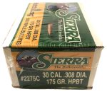 Sierra - 30c (.308)175gr HPBT BULLET MATCHKING 500/Box