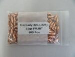 Hornady 22cal 55gr (.224) FMJBT BULK 100/Bag