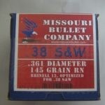 Missouri Bullet Co. CAST 38c (.361) 145gr RN .38 S&W 500/Box