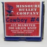 MISSOURI BULLET COMPANY CAST 45c (.452) 200gr Long Colt LRNFP CB #4 500/Box