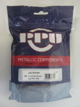 PRVI PARTIZAN BRASS 303 BRITISH UNPRIMED 50/Bag