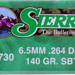 SIERRA 6.5 (.264)140gr SBT BULLET GAMEKING 100/Box