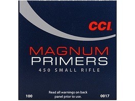 CCI #450 primers CCI PRIMER #450 SMALL RIFLE MAGNUM 100/SLEEVE - Image 1