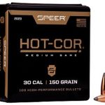 Speer Hot-Cor Bullets 30 Cal (.308 Diameter) 150 Grain SP Spitzer 100/Box