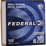 FEDERAL PRIMER SMALL PISTOL MAGNUM #200 100/Sleeve