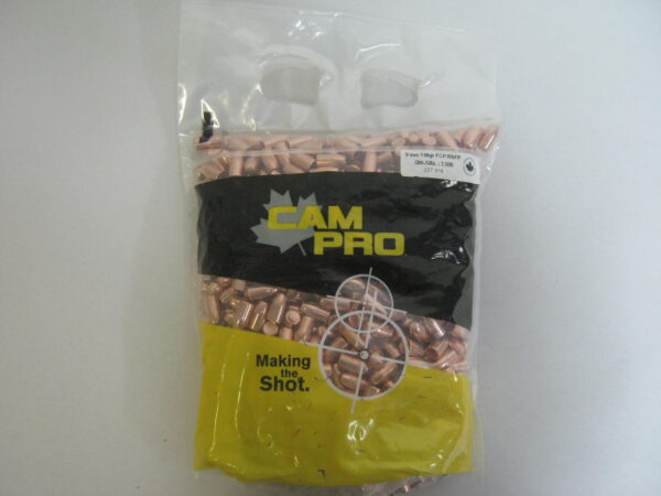CamPro - 9mm Cal (.355) 158gr RSFP 1000/Bag