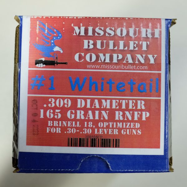 MISSOURI BULLET COMPANY CAST 30c (.309) 165gr FP #1 WHITE TAIL 250/Box