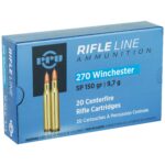 PRVI AMMO 270 WINCHESTER 150gr SP 20/Box