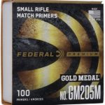 FEDERAL PRIMER GM205M SMALL RIFLE MATCH 100/Sleeve