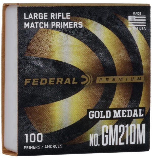 FEDERAL PRIMER GM210M LARGE RIFLE MATCH 100/Sleeve