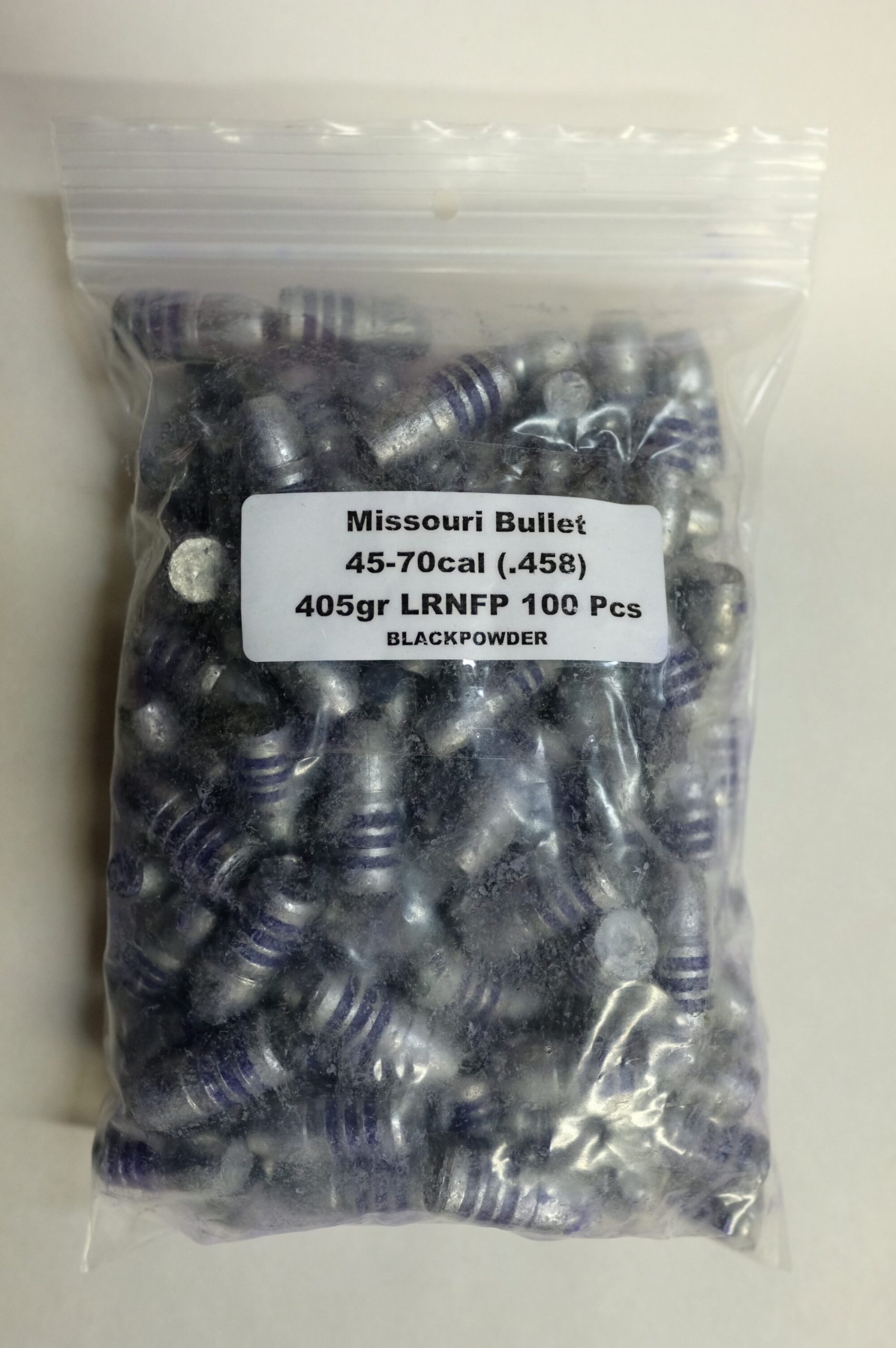 MISSOURI BULLET CAST 45-70 (.459) 405gr RNFP #1 BUFFALO BLACK POWDER 100/Bag