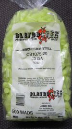 CLAYBUSTER WAD CB1075 20ga 3/4oz (WAA20) 500/Bag