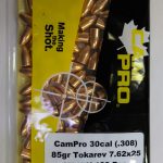 CamPro - Tokarev 85gr RN (.308) 7.62x25 100/Bag