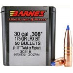 BARNES 30(.308) 175gr LRX BULLET LONG-RANGE BT 50/Box