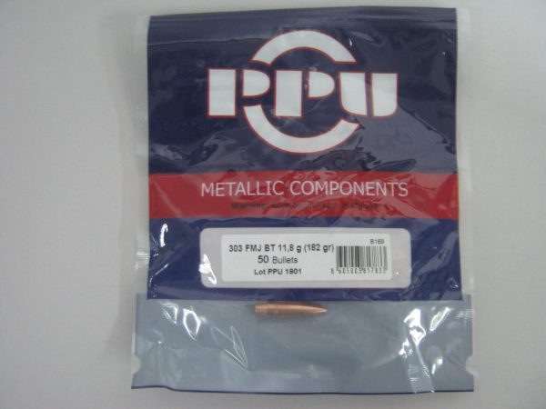 PRVI BULLET 303 (.311) 182gr FMJBT 50/Bag