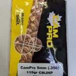 CamPro - 9mm (.356) 115gr CMJHP 100/Bag