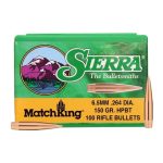 SIERRA 6.5MM (.264) 150gr BULLET MATCHKING 500/Box