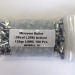 Missouri Bullet Co - 38/357 (.358) 158gr LEAD Bullet SWC Action 100/Bag
