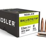 NOSLER 6.5MM (.264)140gr Spitzer Bullet BallisticTip 50/Box
