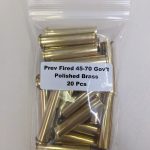 Prev Fired Mixed Headstamp Polished 45-70 Gov't Brass Cases 20/Bag