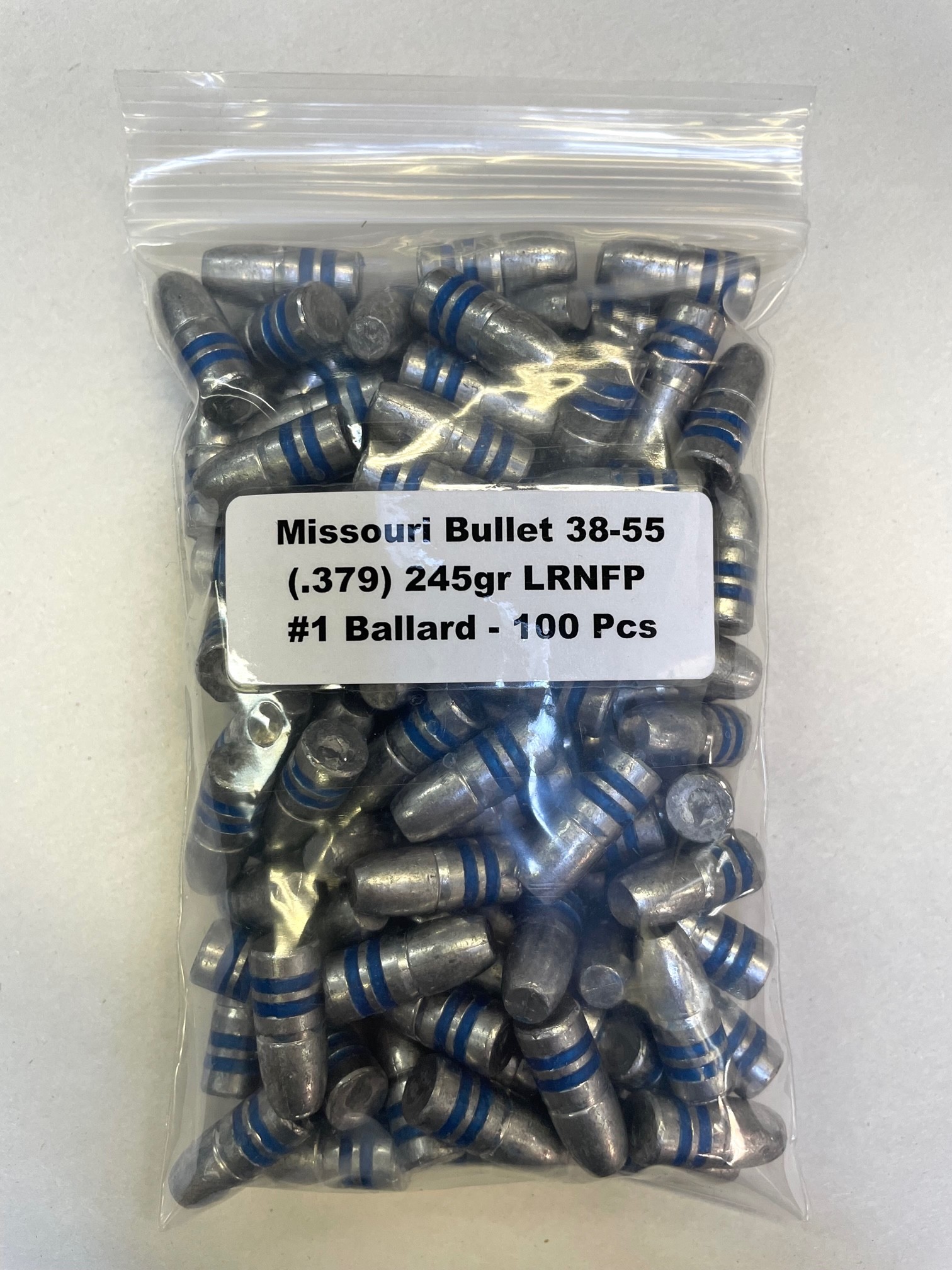 MISSOURI BULLET COMPANY CAST 38-55 .379 245gr RNFP #1 BALLARD 100Bag MISSOURI BULLET COMPANY CAST 38-55 .379 245gr RNFP #1 BALLARD 100Bag