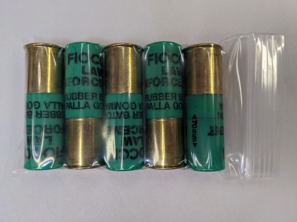 FIOCCHI 12ga 2.75" RUBBER SLUG 740 FPS 5/Bag