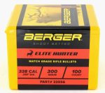BERGER 338(.338)300g HPBT BULLET ELITE-HUNTER 100/Box