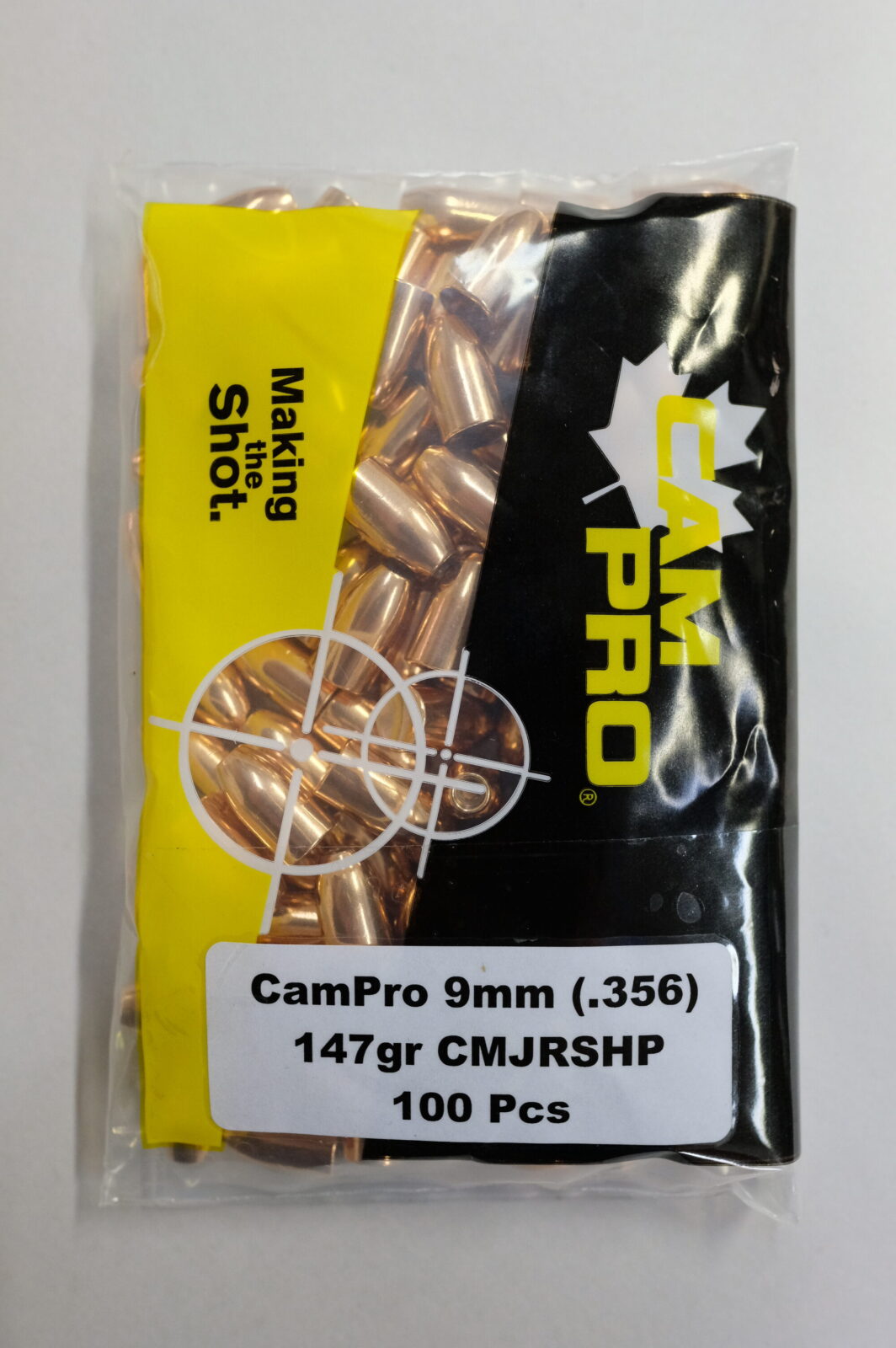 CamPro – 9mm (.356) 147gr RSHP 100/Bag CamPro - 9mm (.356) 147gr RSHP 100/Bag