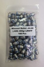 MISSOURI BULLET COMPANY CAST 44-40 (.428) 200gr RNFP 100/Bag
