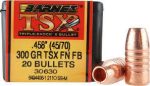 BARNES 45-70 (.458) 300gr BULLET TSX-FN FB 20/Box