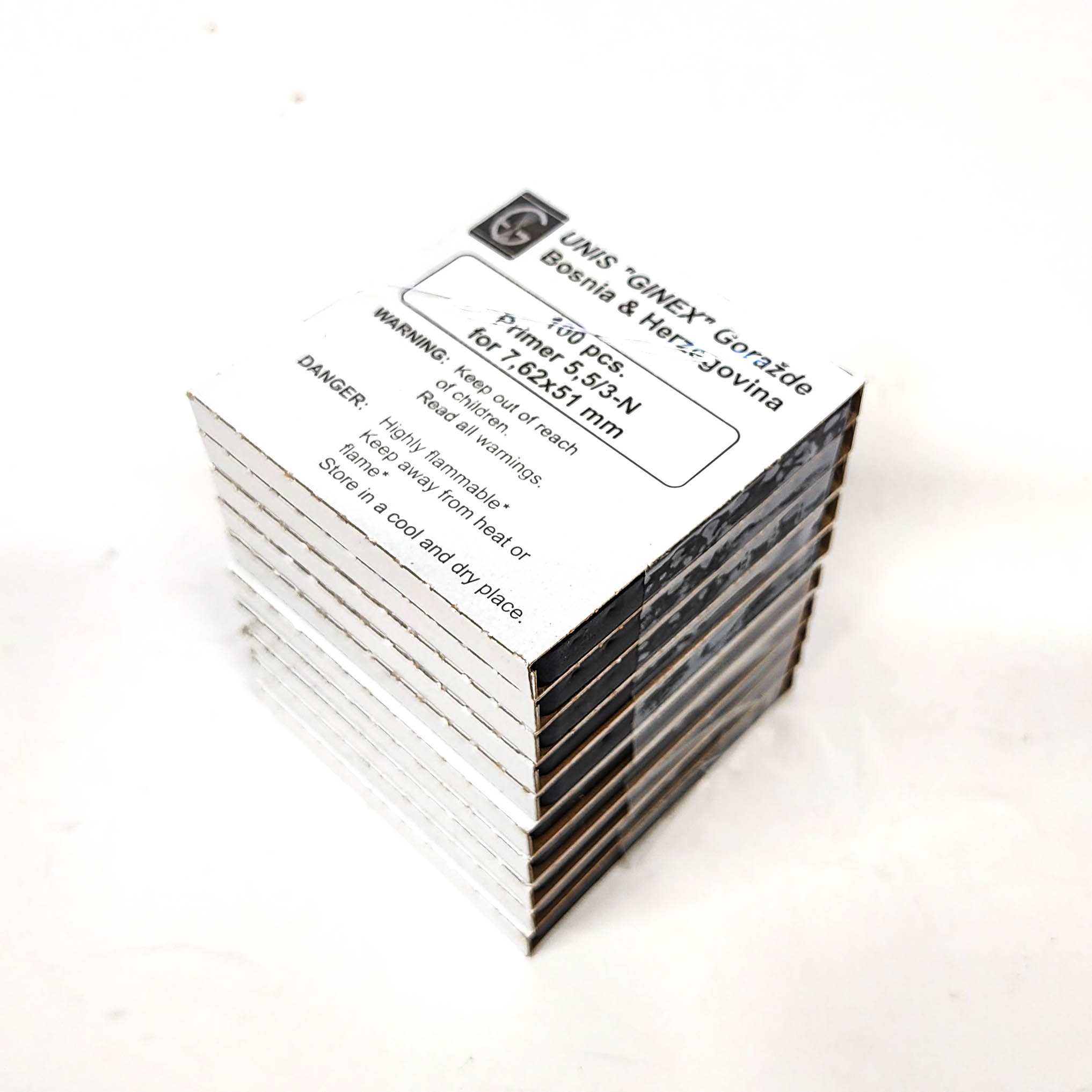 Ginex large Rifle Primers Shrink Wrapped 1000 Ginex Large Rifle Primers 1000/Box - Image 1