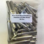 Previously Fired Mixed Headstamp Polished 270 Win Nickel Cases 50Bag