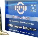 PRVI PARTIZAN AMMO 338 LAPUA MAG 250gr HPBT 10/Box