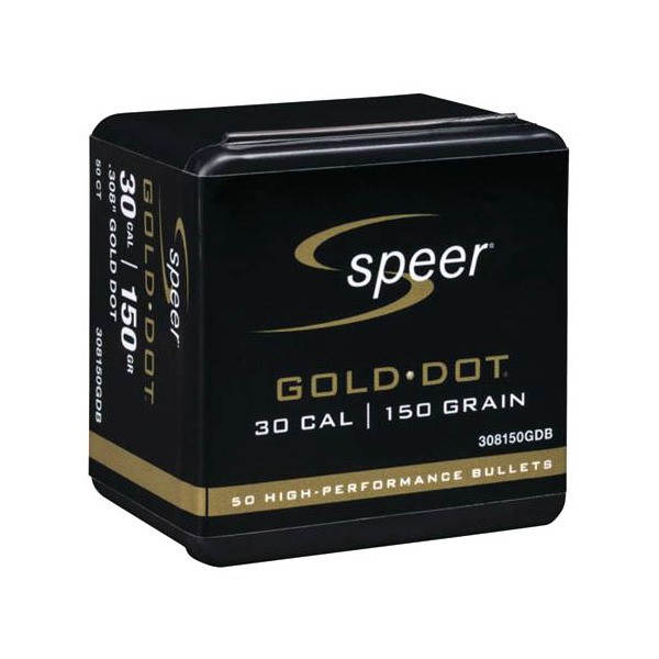SPEER 30cal (.308) 150gr Gold Dot Bullet 50/Box