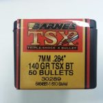BARNES 7MM (.284) 140gr TSX BULLET BOAT-TAIL 50/Box