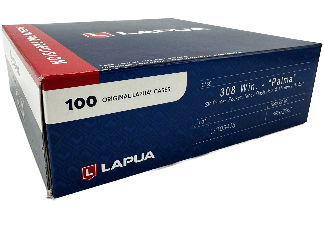 Lapua 308 Small Rifle primer cases LAPUA BRASS 308 WINCHESTER PALMA SR PRIMER UNPRIMED 100/Box - Image 1