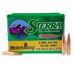 SIERRA 6.5 (.264) 142gr HPBT BULLET MATCHKING 100/Box
