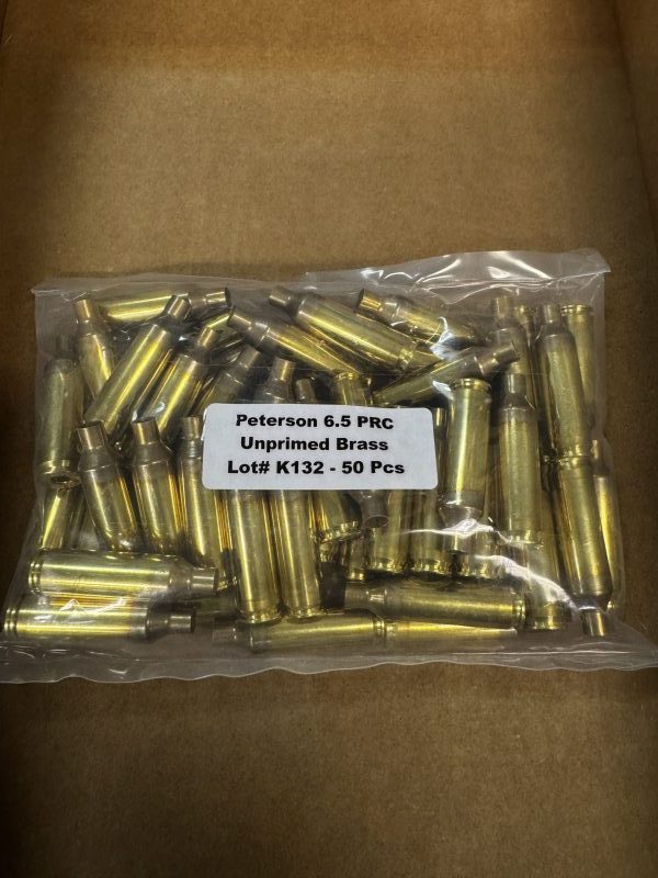 IMG_4163 Peterson Brass 6.5mm PRC Unprimed 50/Bag - Image 1