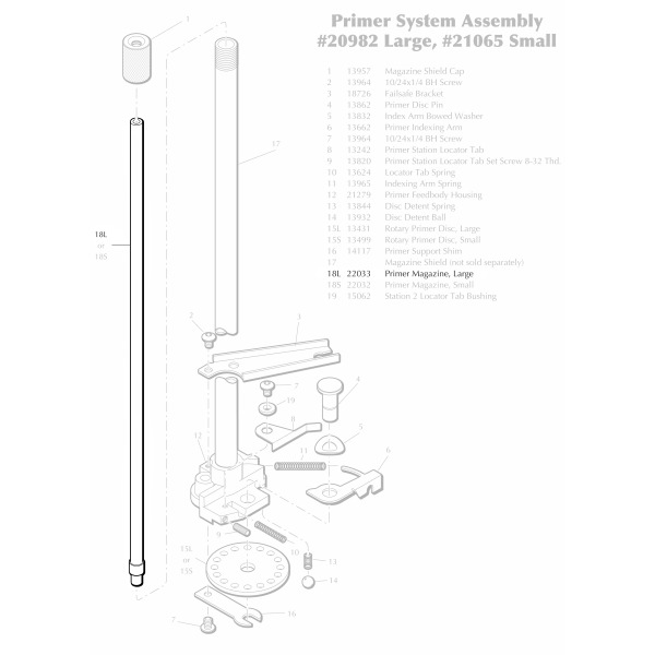 Dillon Large Primer Magazine