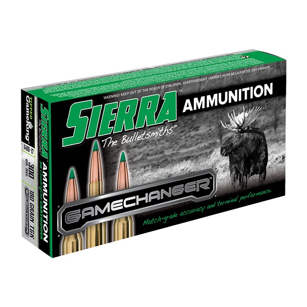 80865 (1) SIERRA AMMO 300 WINCHESTER 180gr TGK GAMECHANGER 20/box - Image 1