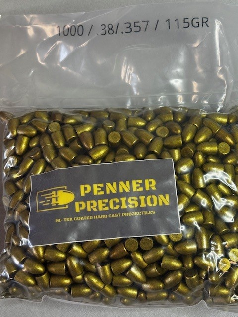 Penner Precision 38/357 (.358) 115gr RN 1000 /bag