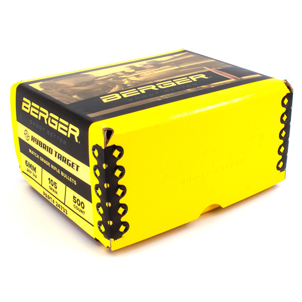 27968 BERGER 6MM(.243)105g HPBT BULLET (HYBRID-TGT) 500/b - Image 1