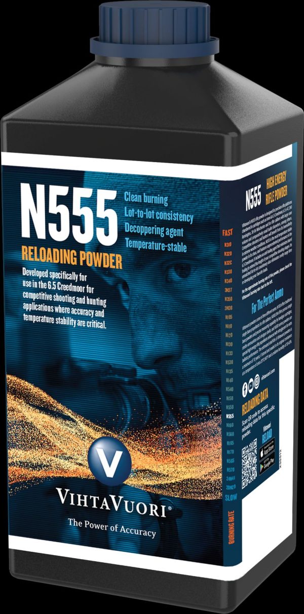 Vihtavuori Premium N555 Reloading Powder - 1kg (2.2lb)
